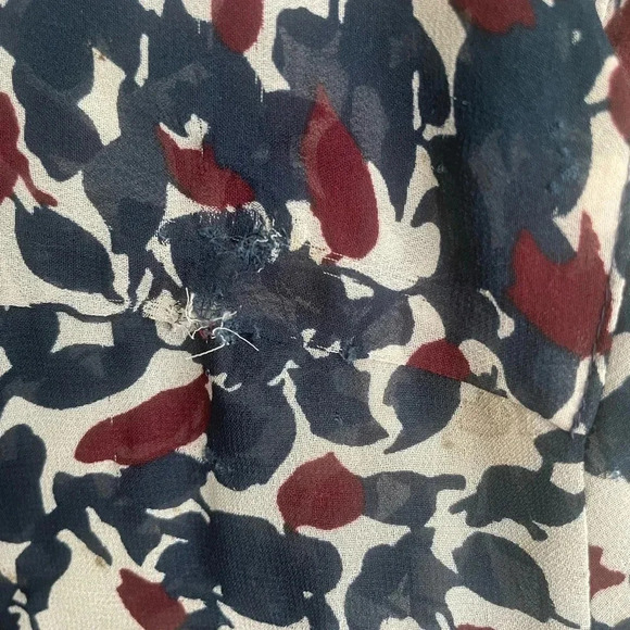 LOFT CLEARANCE Sheer Blouse Large Tall Dressy Work Shirt - Picture 5 of 5